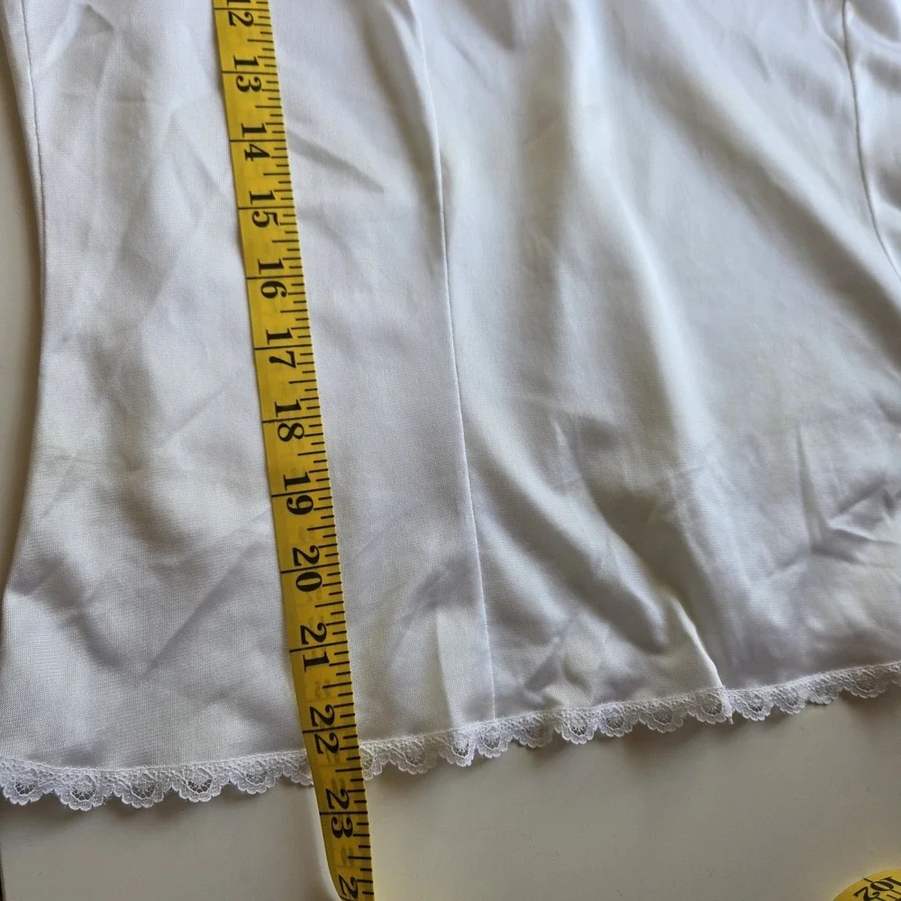 Warner's Perfect Measure Vintage Camisole Shirt‎ Cream Cami Top Size 38 Lingerie